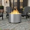 Flash Furniture Titus 27 inch Smokeless Outdoor Firepit, Natural Wood Burning w/Waterproof Cover, Stainless Steel BLN-HY-B-2201FP-03-27-SS-GG - alternate 3